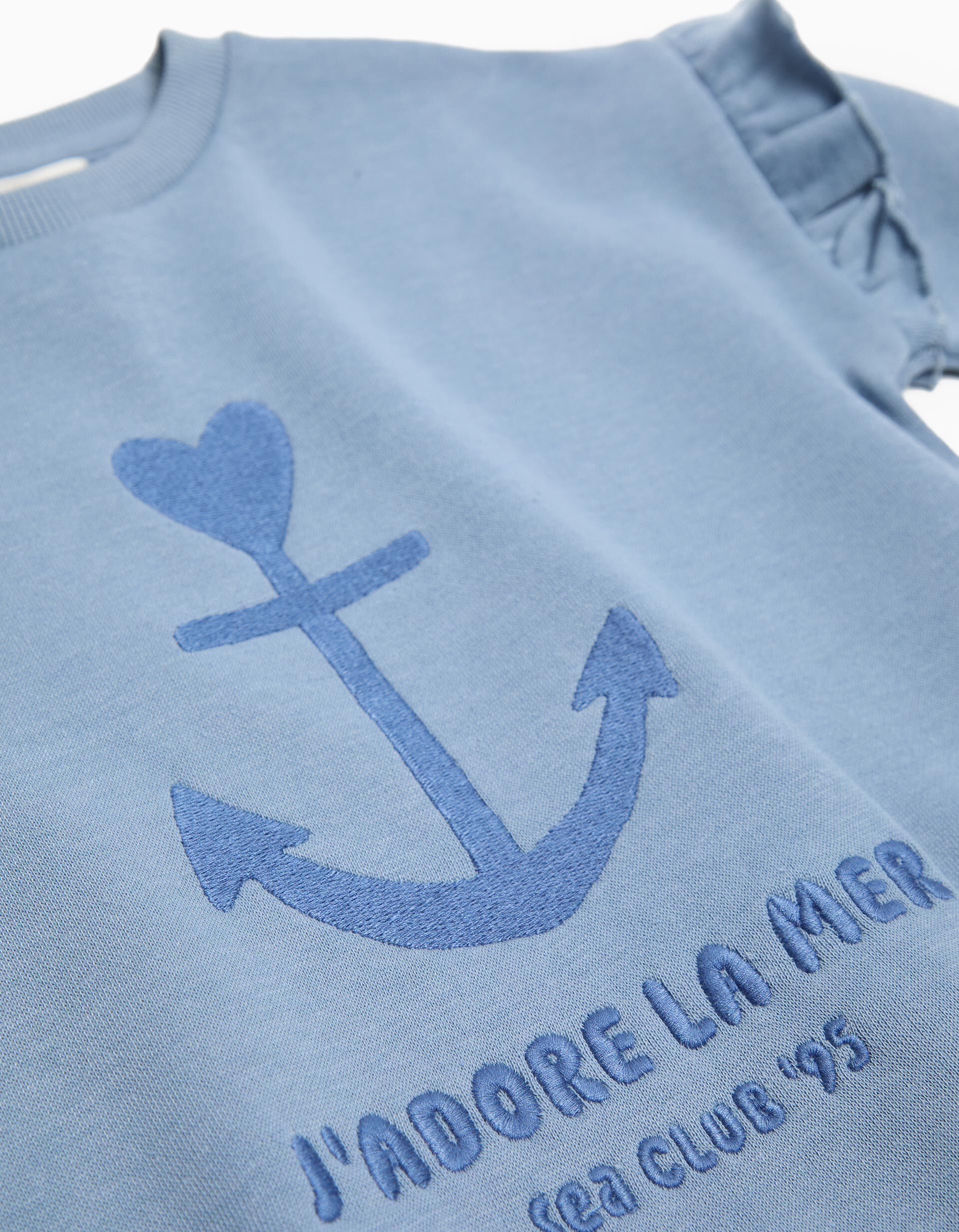 Comprar Online Sweatshirt com Folhos, Menina, Azul