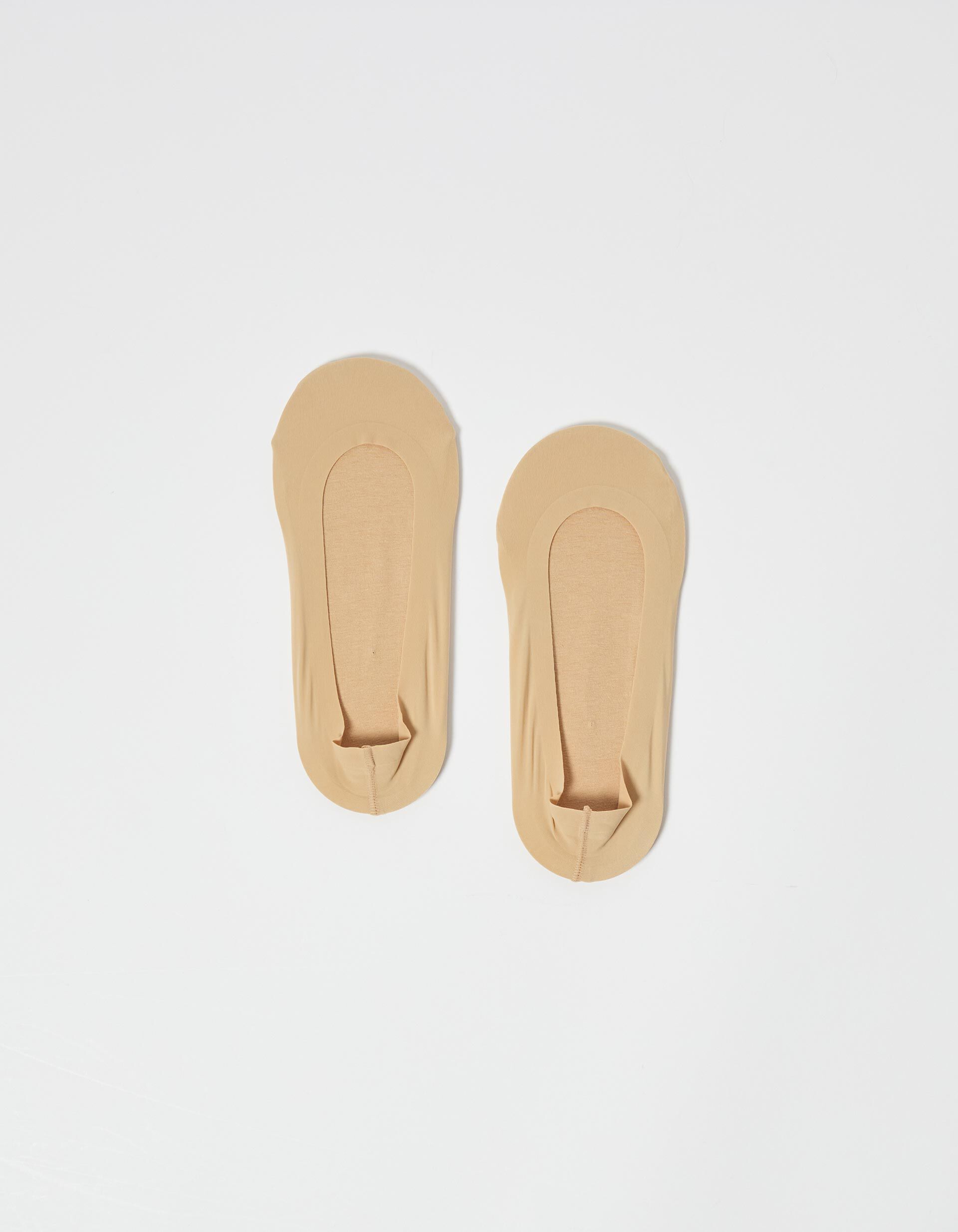 Pack 2 Pares de Meias Invisíveis, Mulher, Bege