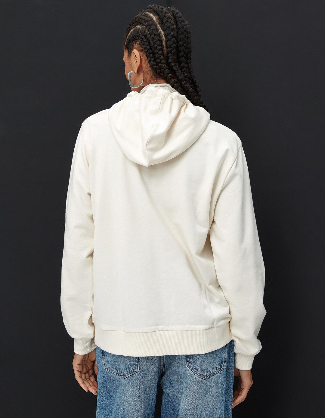 Sweatshirt Capuz 'Friends', Mulher, Branco