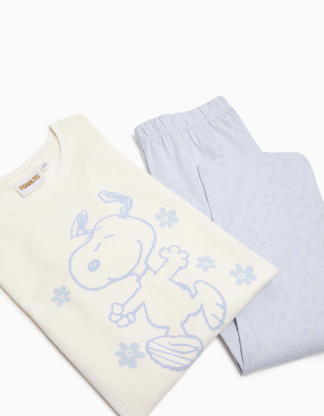 Pijama 'Snoopy', Menina, Bege Claro