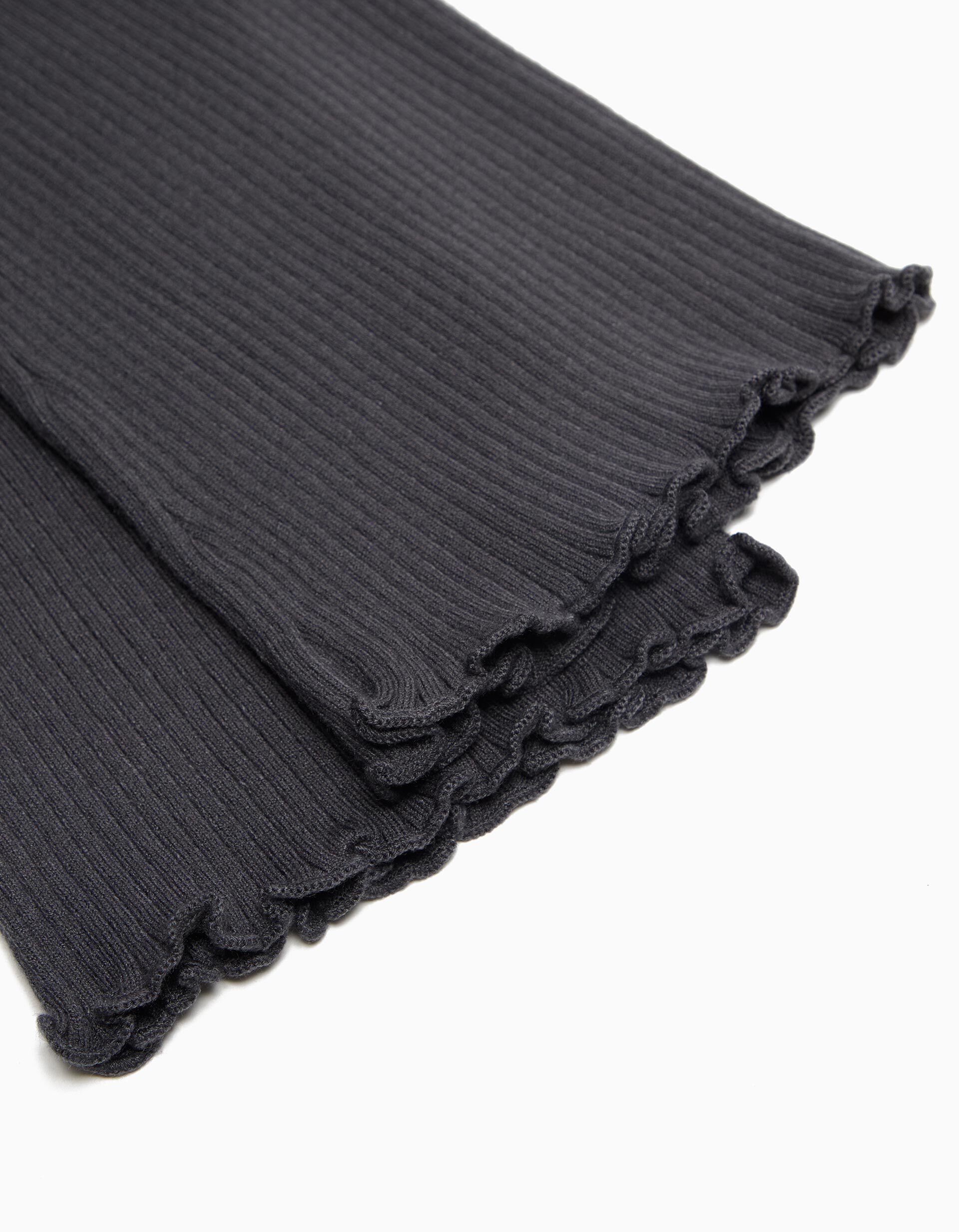 Comprar Online Cal&ccedil;as Malha Canelada, Menina, Cinzento Escuro