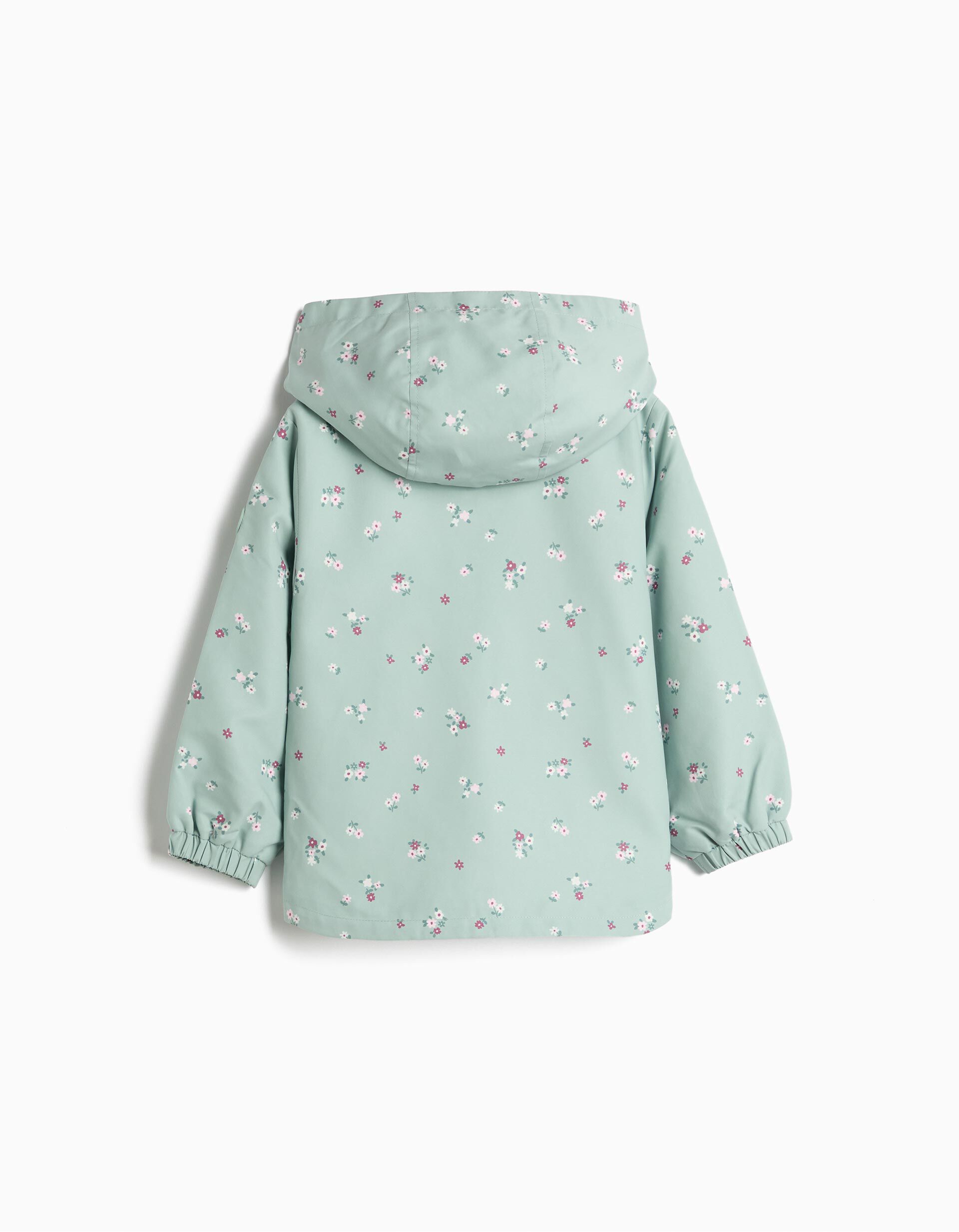 Parka Com Capuz, Menina, Verde Claro