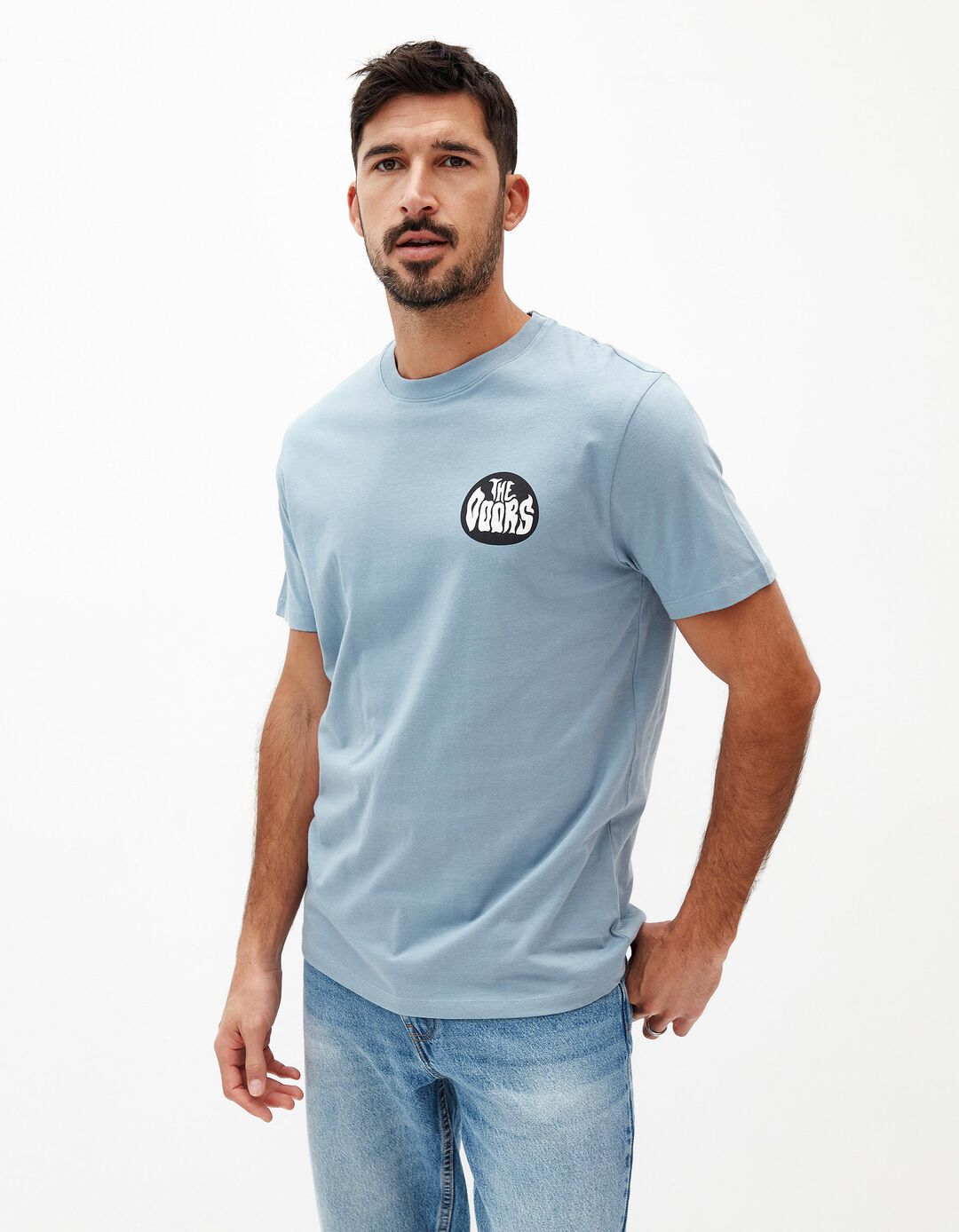 T-shirt 'The Doors', Homem, Azul 