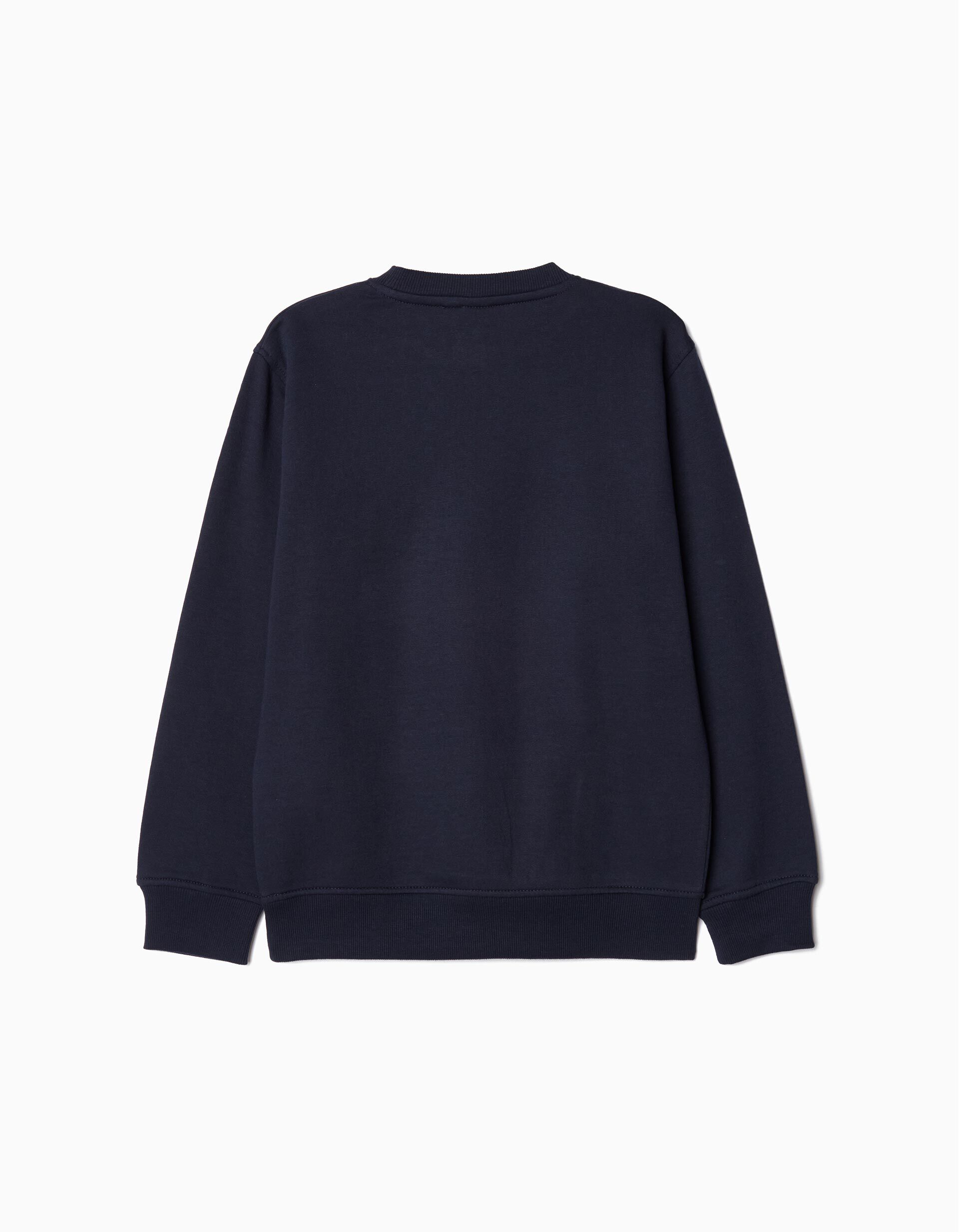 Comprar Online Sweatshirt de Felpa Natal, Menino, Azul Escuro