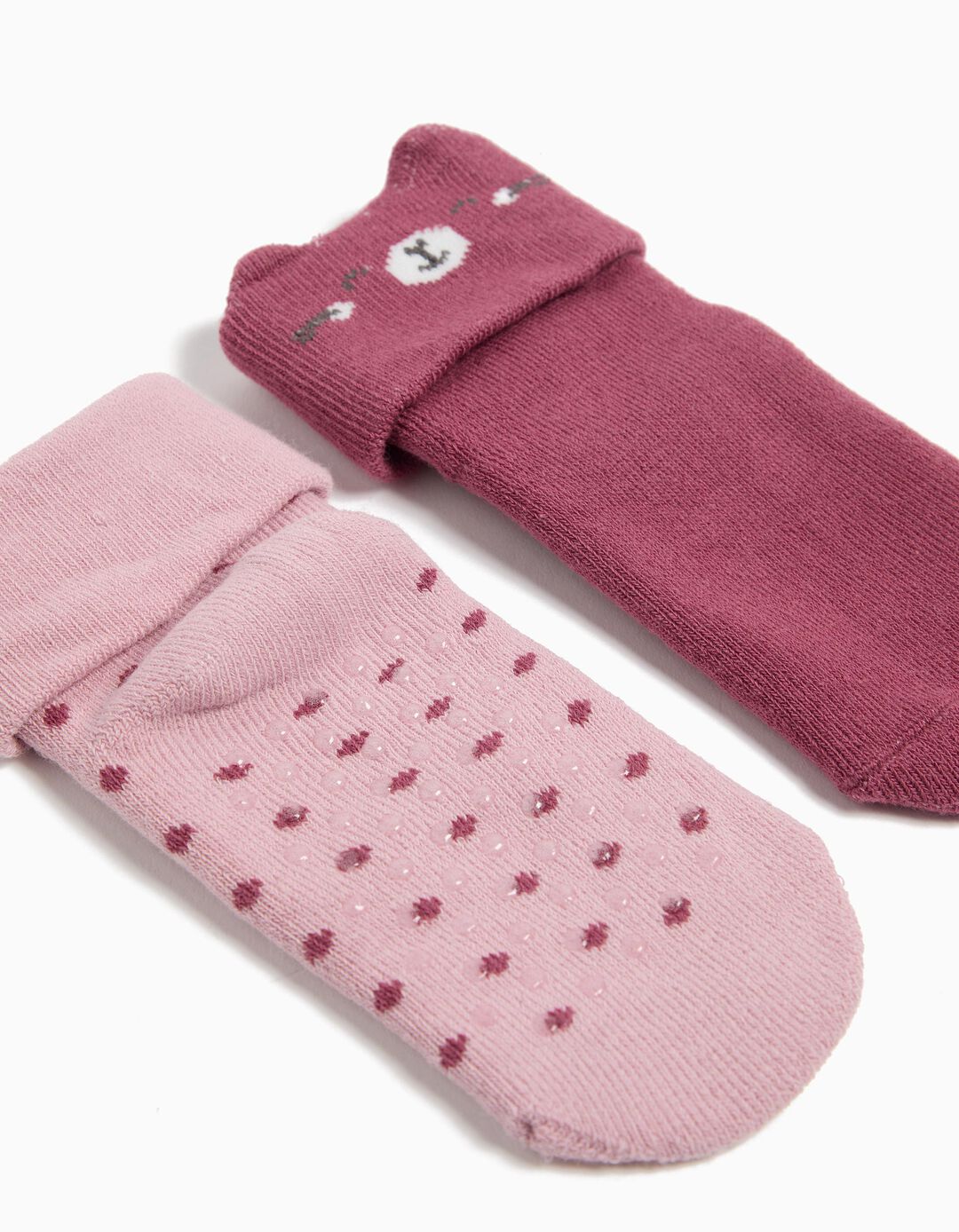 Pack 2 Pares de Meias Antiderrapantes, Menina, Multicor