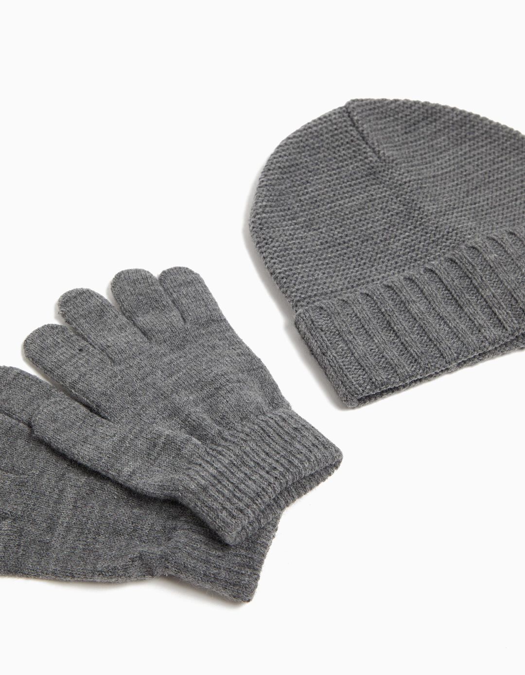 Conjunto de Malha, Menino, Cinzento