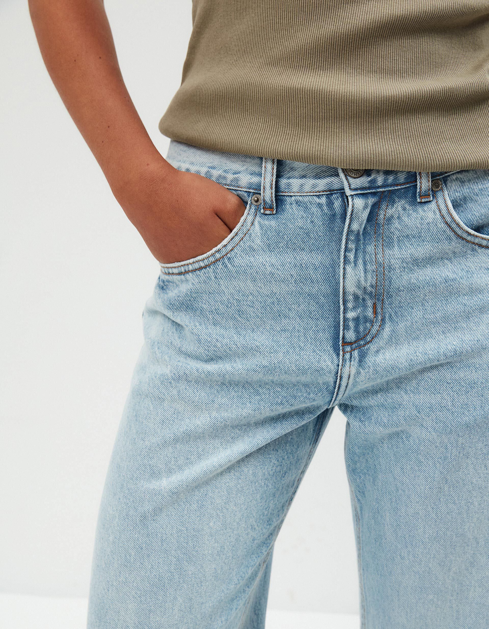 Comprar Online Cal&ccedil;as de Ganga 'Straight fit', Mulher, Azul Claro