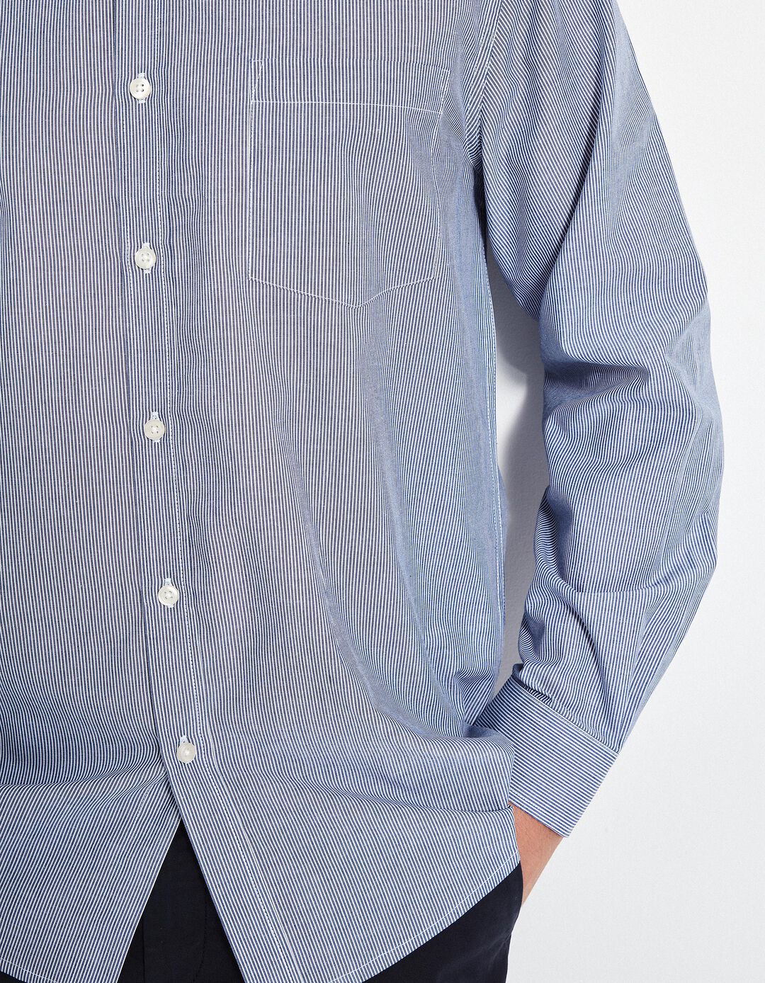 Camisa, Homem, Azul escuro