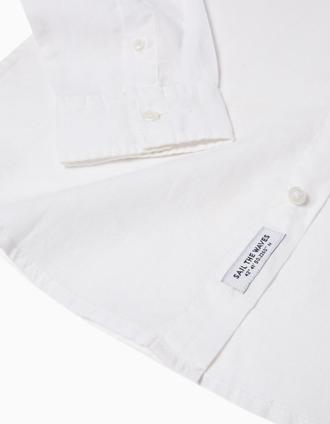 Camisa de Linho, Menino, Branco 
