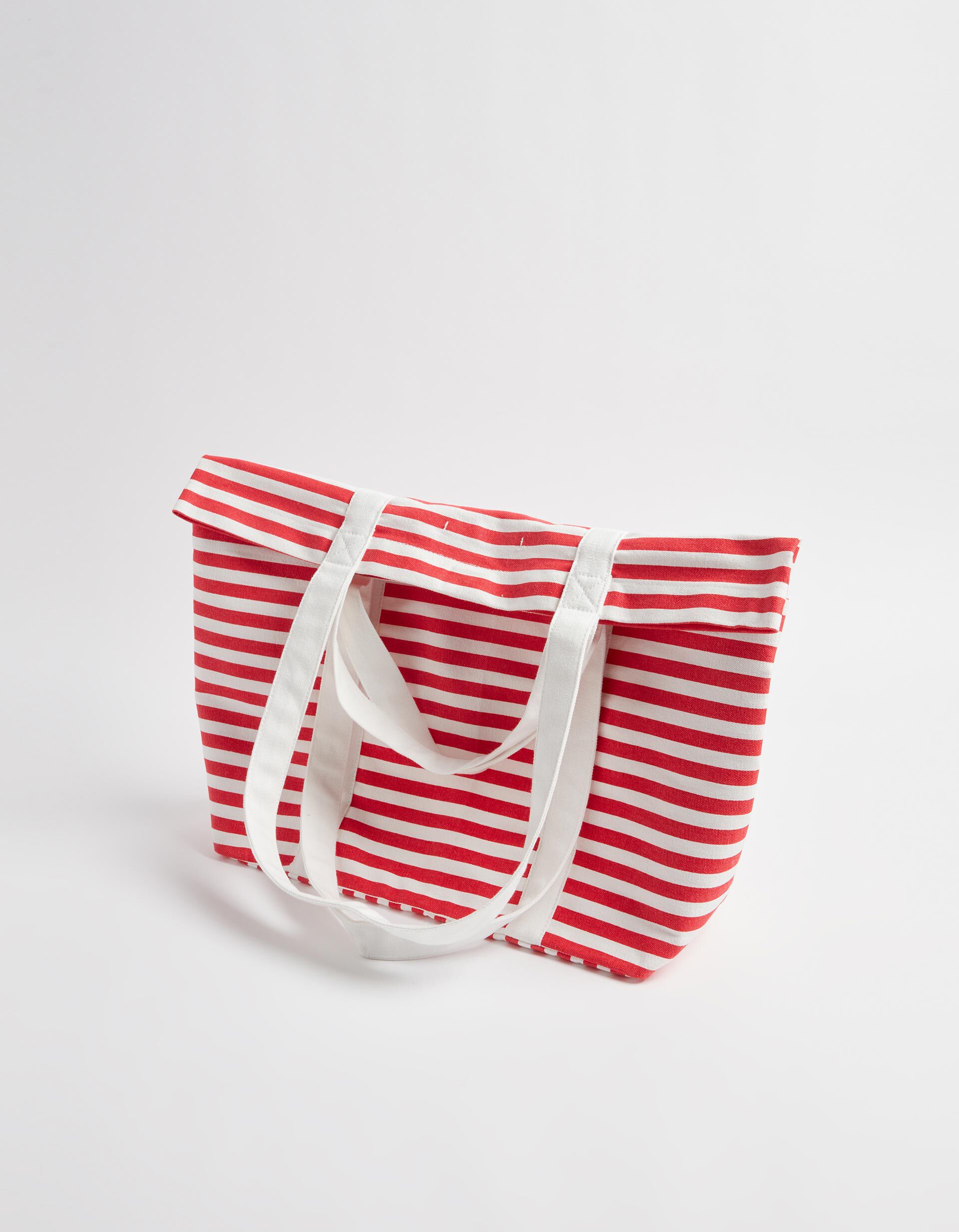 Comprar Online Saco de Praia Riscas, Mulher, Vermelho