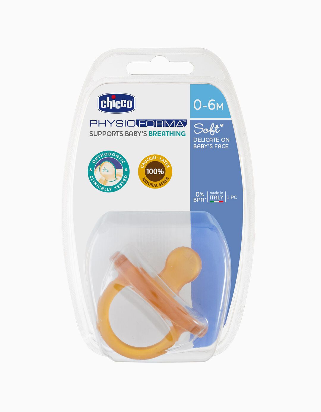 CHUPETA LATEX PHYSIO SOFT CHICCO 0-6M