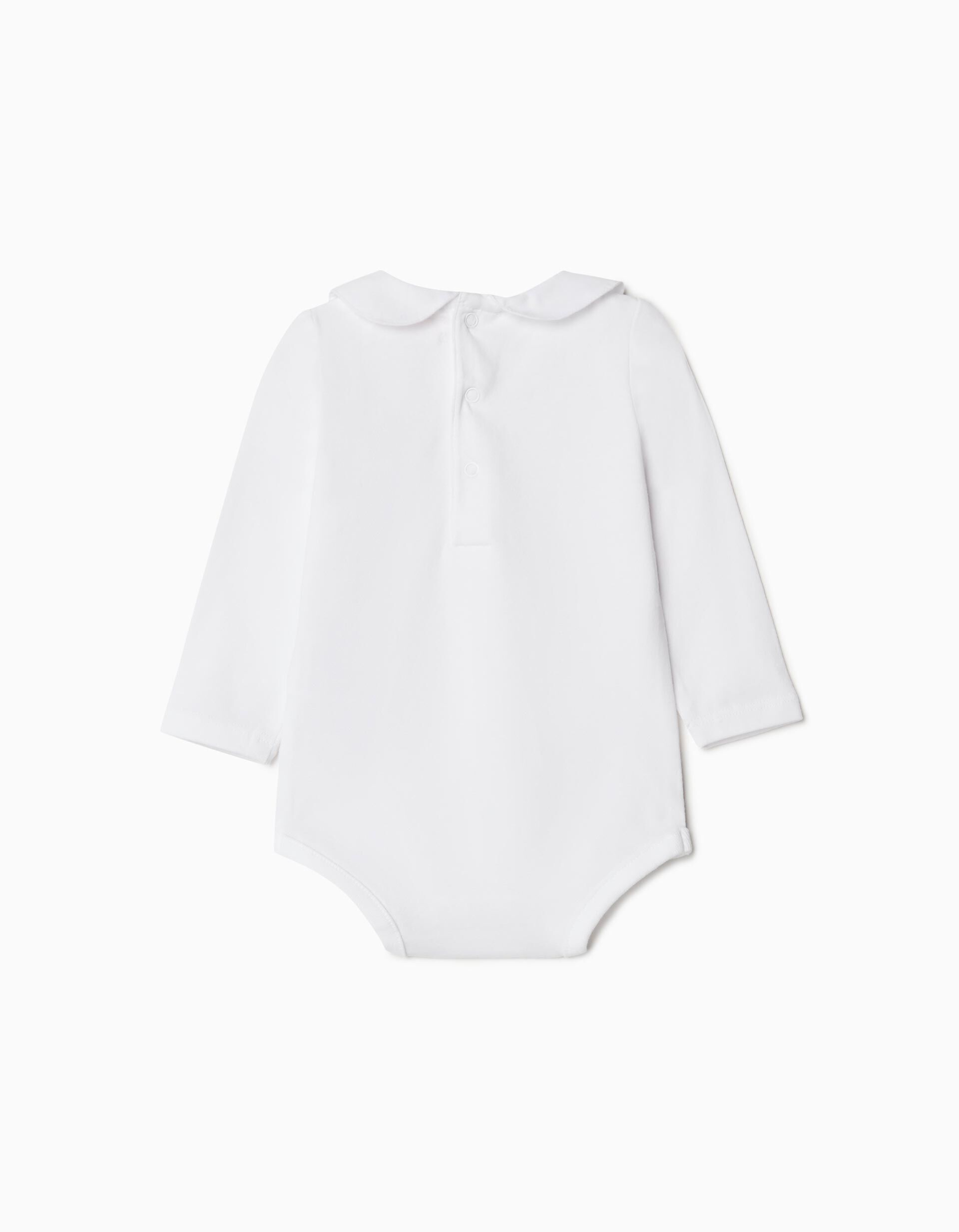 Comprar Online Body de Manga Comprida Gola, Rec&eacute;m-nascido, Branco
