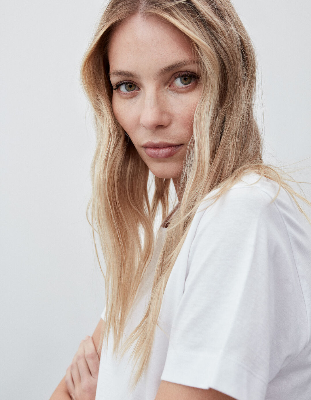 T-shirt, Mulher, Branco