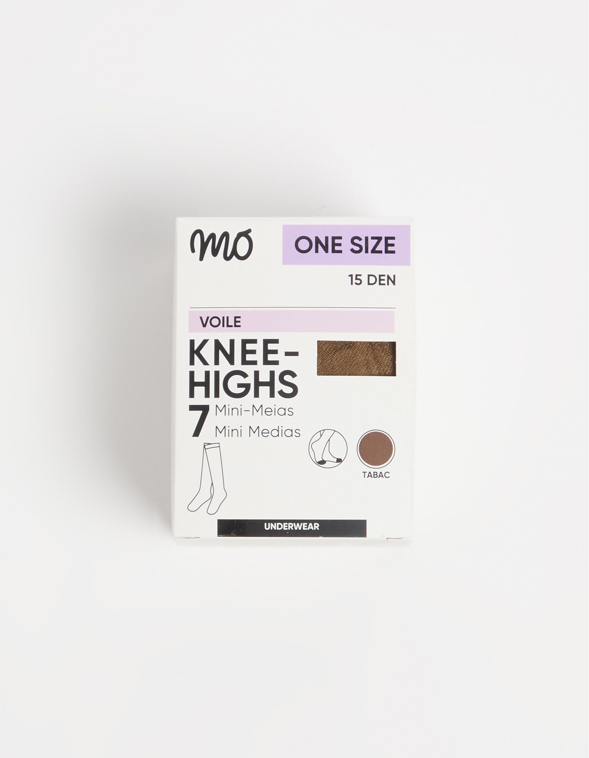 Pack 7 Pares de Mini-meias 15 DEN, Mulher, Castanho
