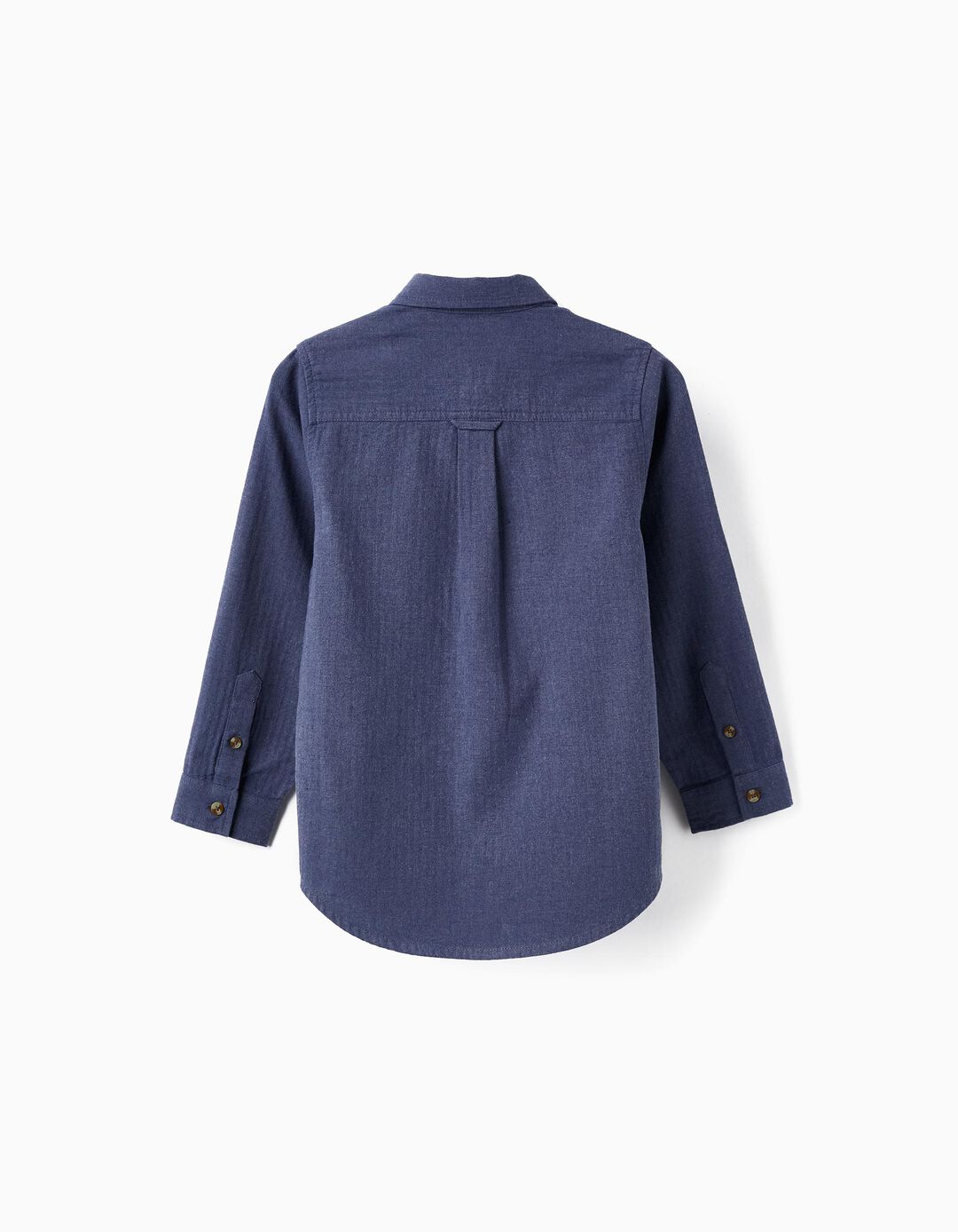 Camisa de Algodão Para Menino, Azul