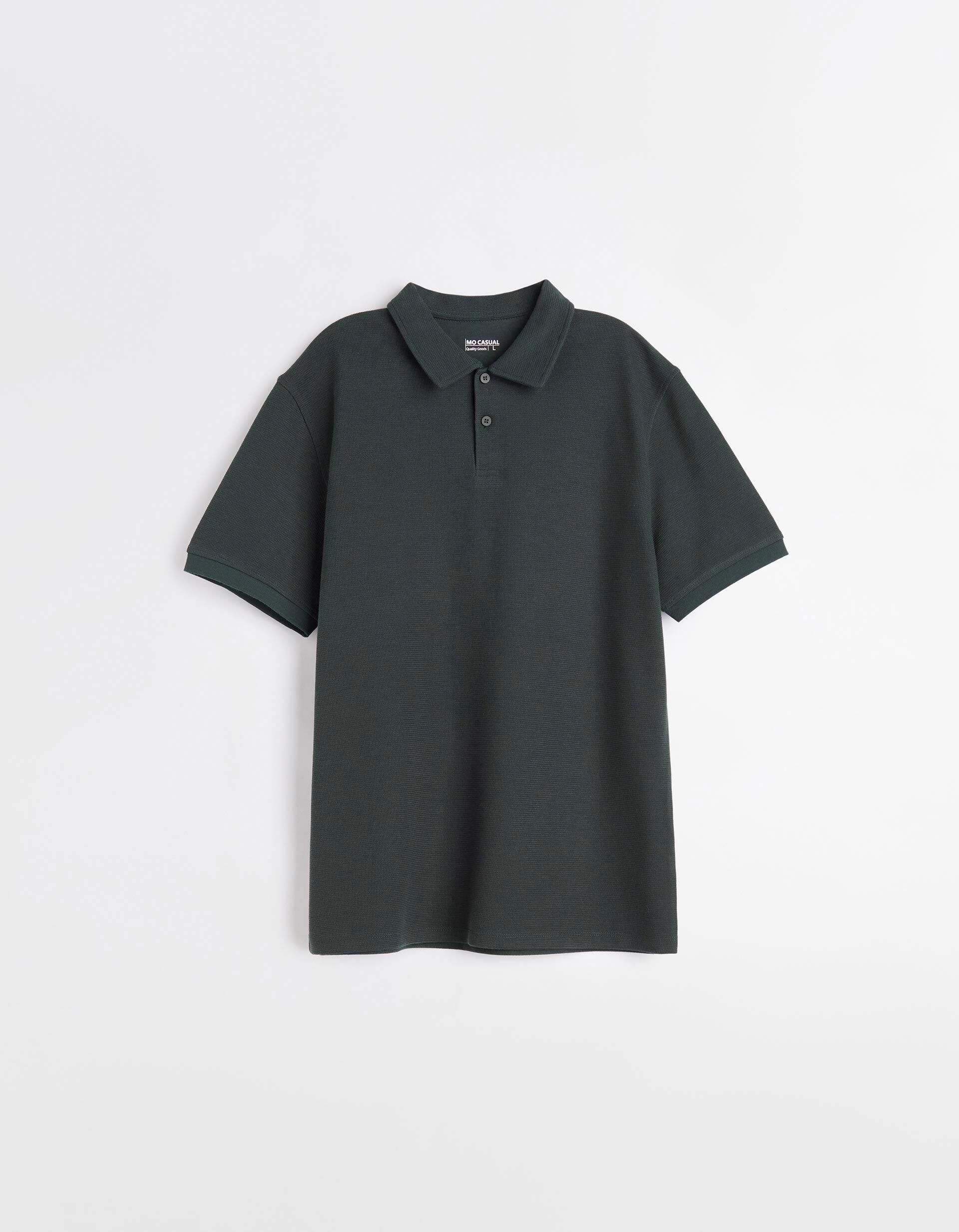 Comprar Online Polo Waffle, Homem, Verde Escuro