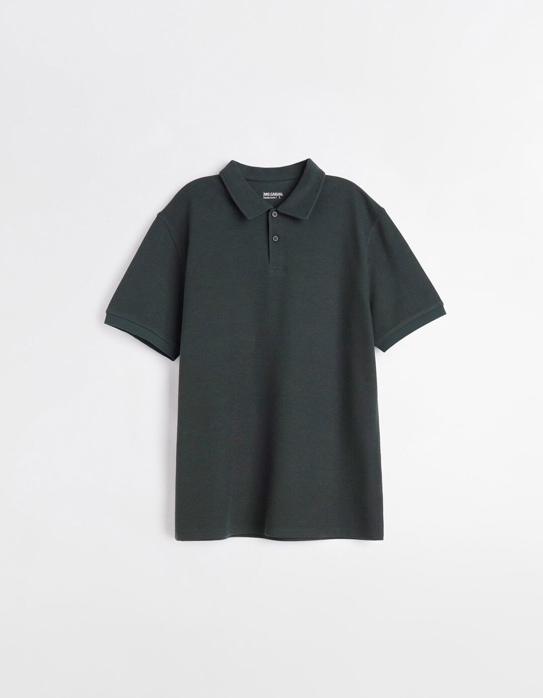 Polo Waffle, Homem, Verde Escuro
