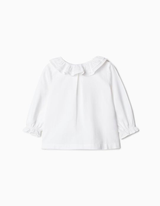 Comprar Online Blusa Sarja Folho, Menina, Branco