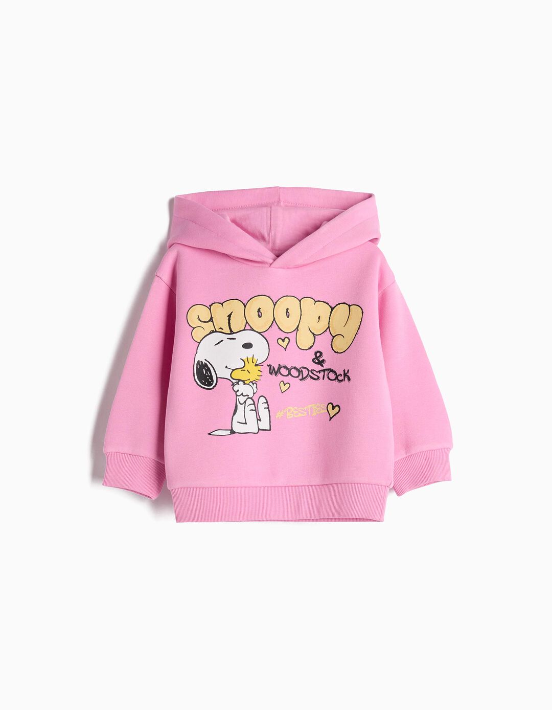 Sweatshirt Capuz 'Snoopy', Menina, Rosa
