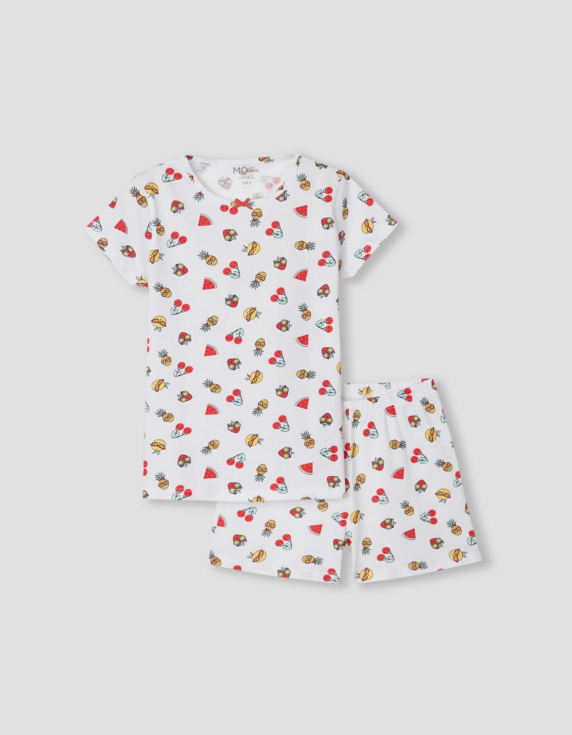 Pijama, Menina, Branco