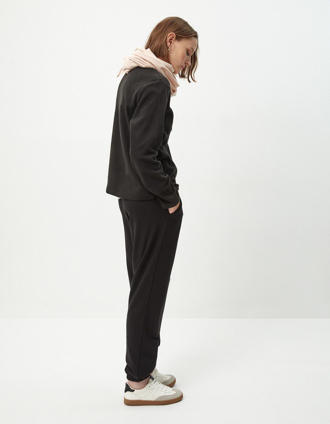 Joggers de Felpa, Mulher, Preto