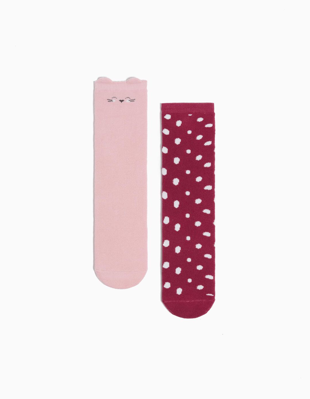 Pack 2 Pares de Meias Antiderrapantes, Menina, Multicor