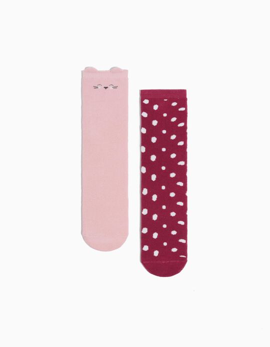 Comprar Online Pack 2 Pares de Meias Antiderrapantes, Menina, Multicor