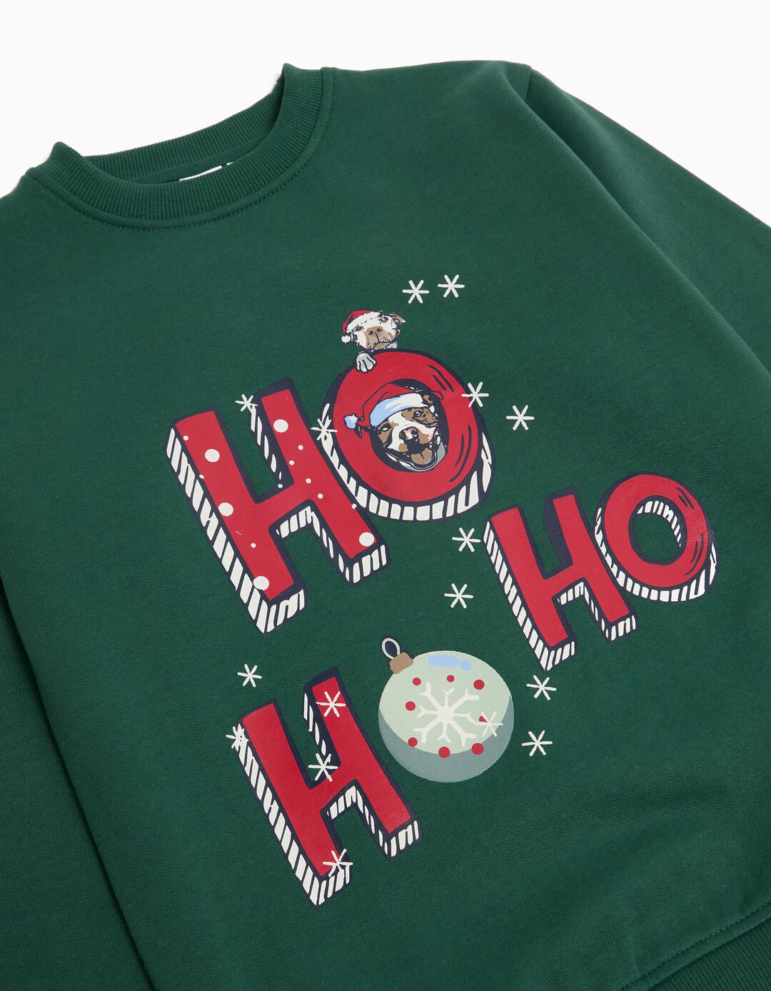 Sweatshirt de Felpa Natal, Menino, Verde
