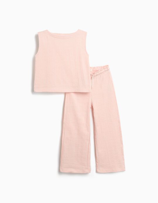 Comprar Online Conjunto às Riscas, Menina, Salmão