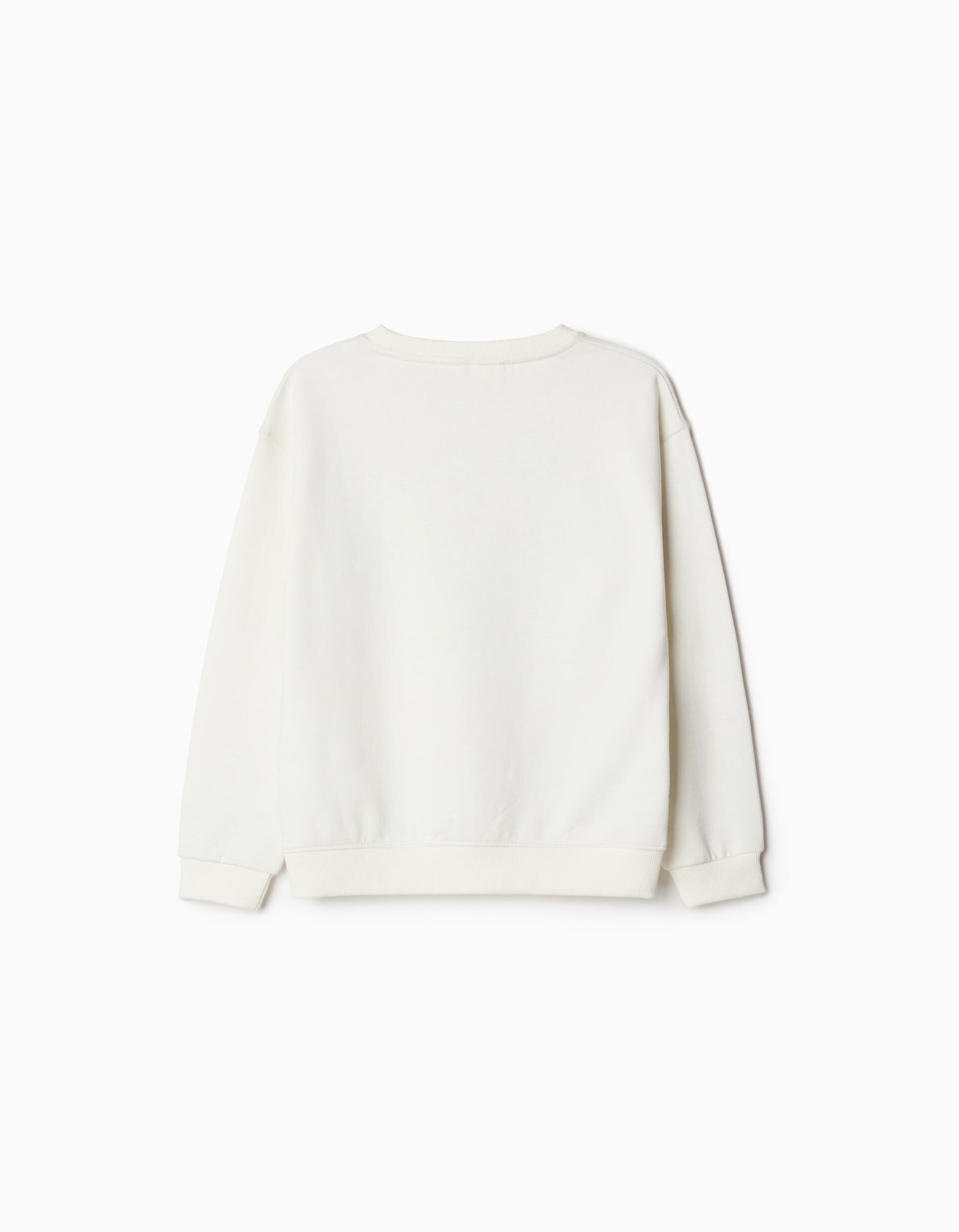 Comprar Online Sweatshirt de Felpa, Menina, Branco