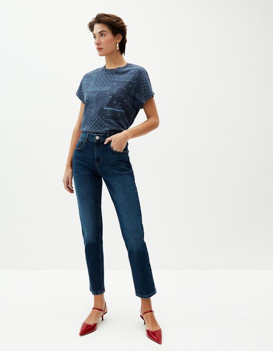 Comprar Online Calças de Ganga 'Slim Fit', Mulher, Azul 