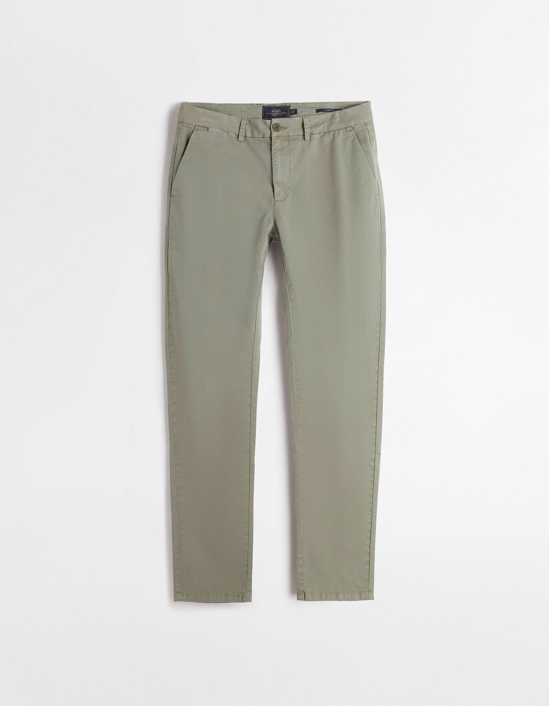 Comprar Online Cal&ccedil;as 'Slim fit', Homem, Verde Claro 