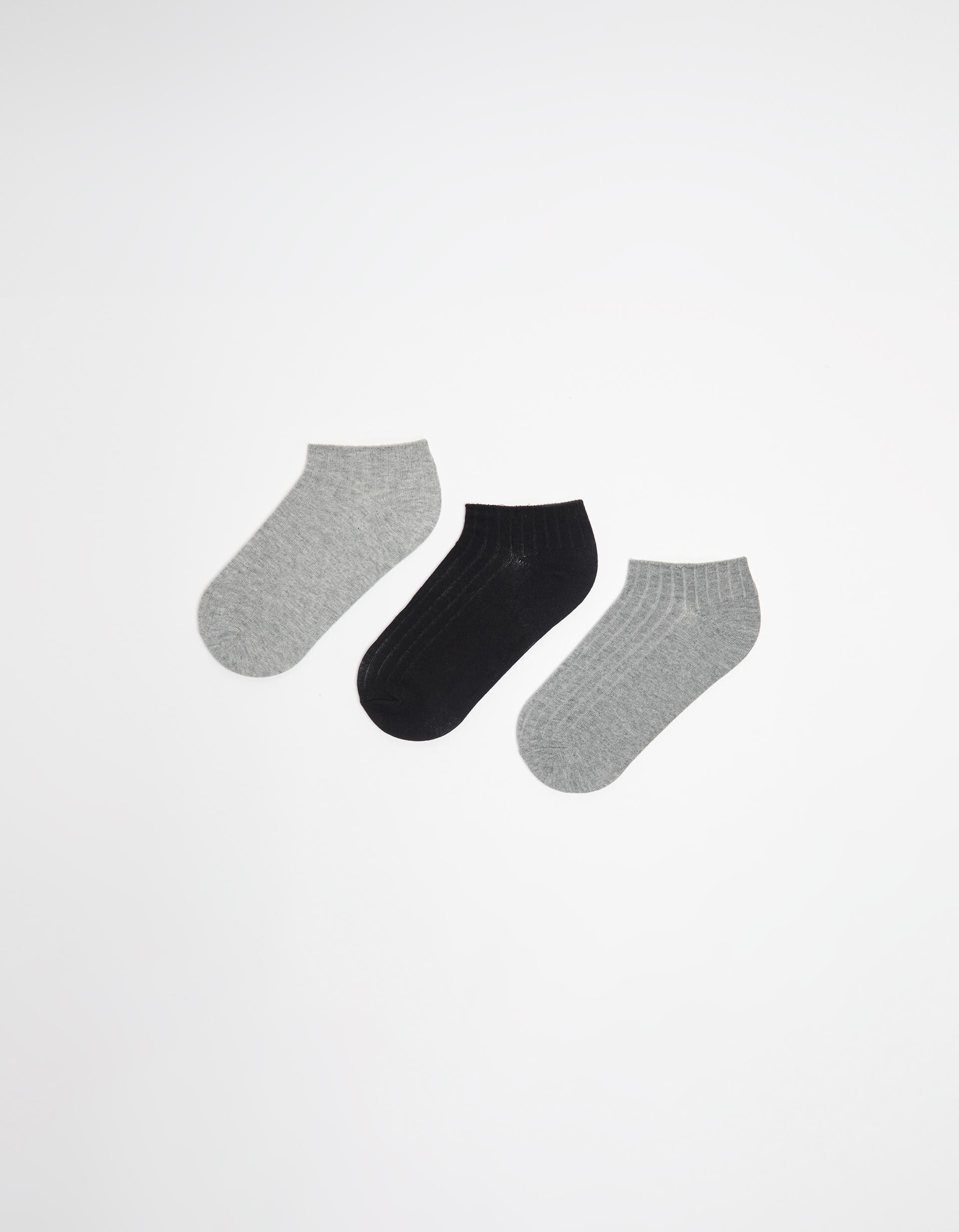 Comprar Online Pack 3 Pares de Meias, Mulher, Cinzento