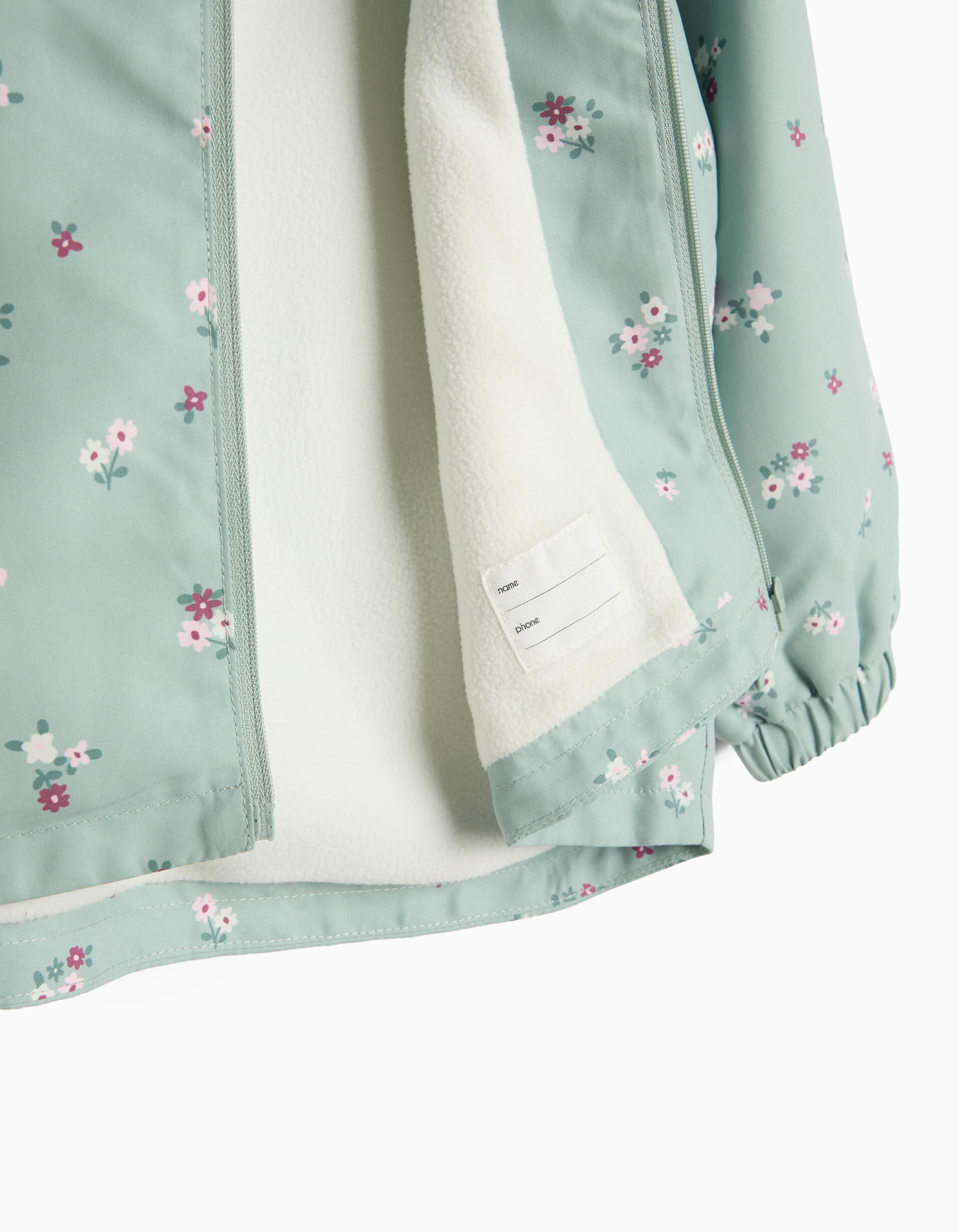 Parka Com Capuz, Menina, Verde Claro