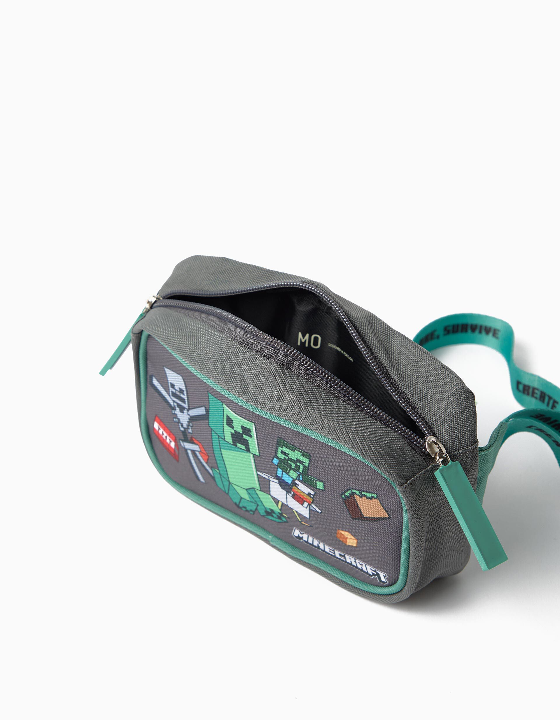 Bolsa De Cintura 'Minecraft', Menino, Cinzento Escuro