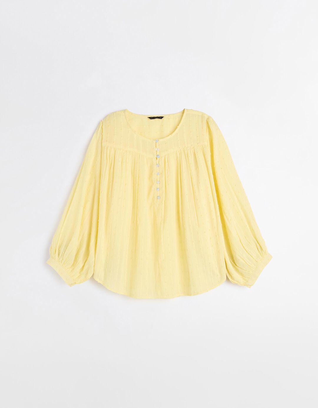 Blusa de Algodão, Mulher, Amarelo Claro