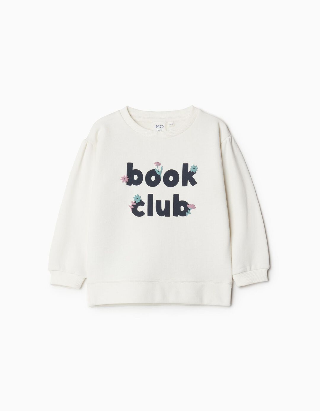 Sweatshirt de Felpa, Menina, Branco