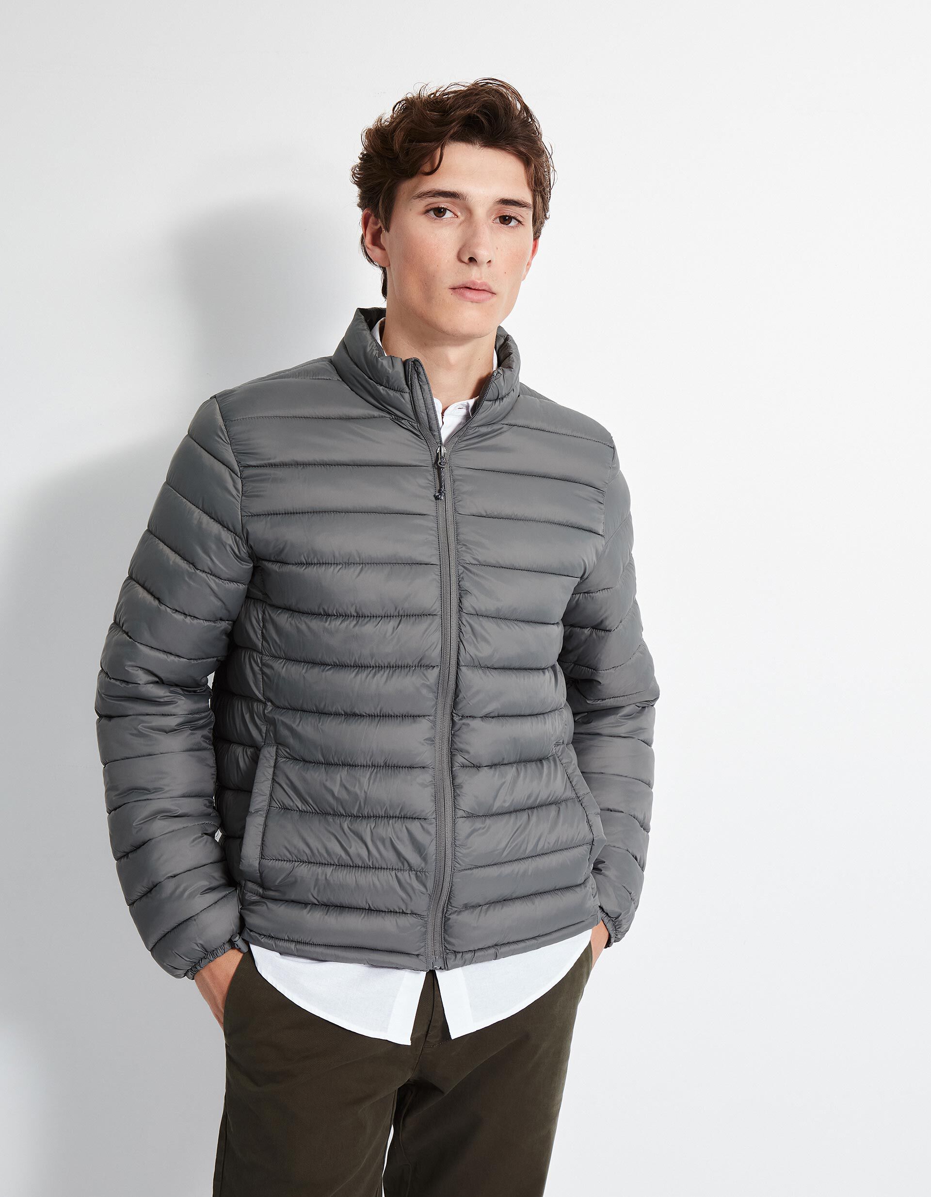 Comprar Online Casaco Acolchoado, Homem, Cinzento