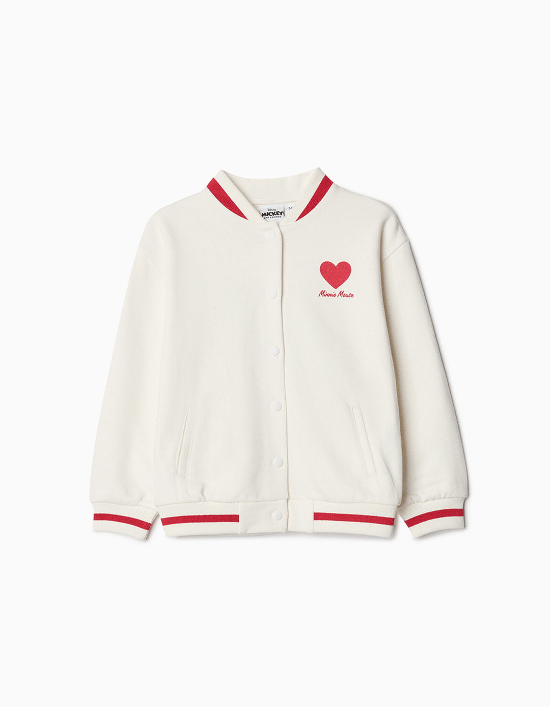 Casaco Bomber 'Disney', Menina, Branco