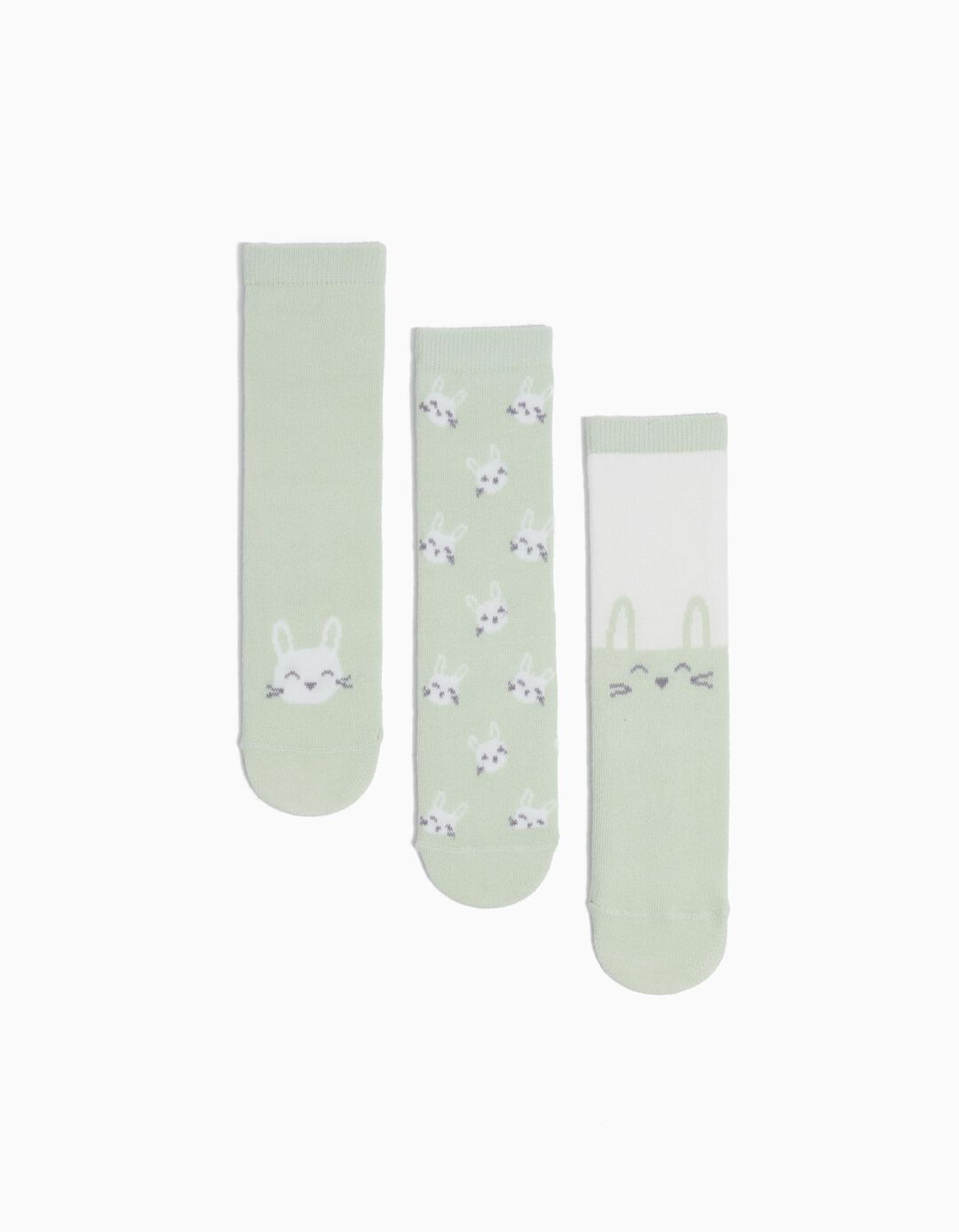 Pack 3 Pares de Meias Antiderrapantes, Beb&eacute;, Multicor