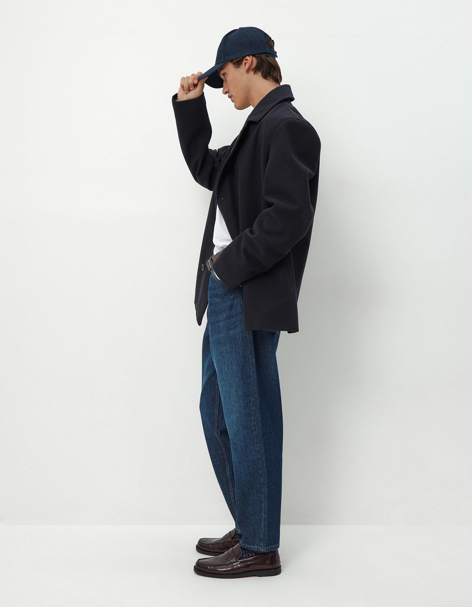 Comprar Online Cal&ccedil;as de Ganga 'Relaxed Crop Fit', Homem, Azul Escuro