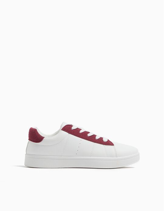 Comprar Online Sapatilhas Contraste, Criança, Vermelho Escuro