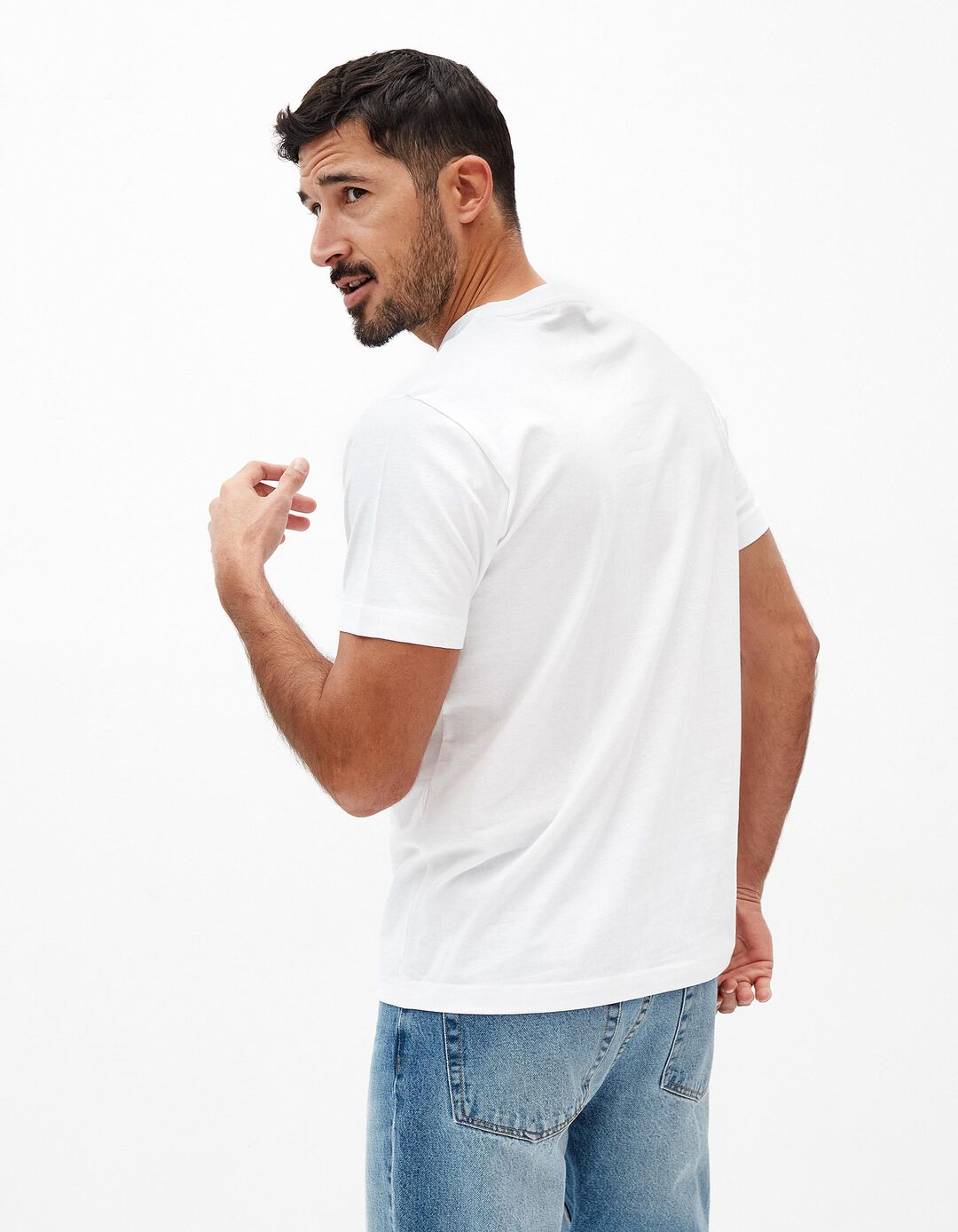 T-shirt Estampado, Homem, Branco