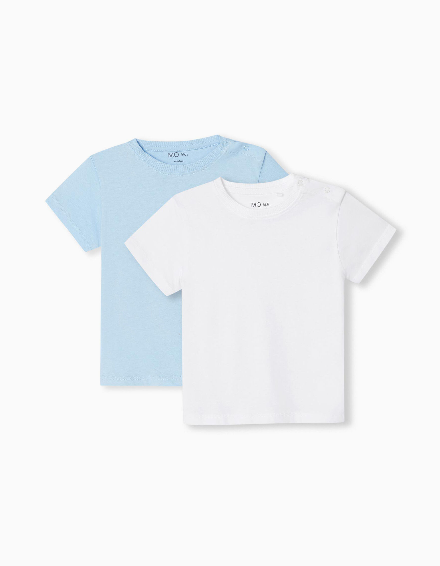 Pack 2 T-shirts Básicas Lisas, Bebé Menino, Multicor