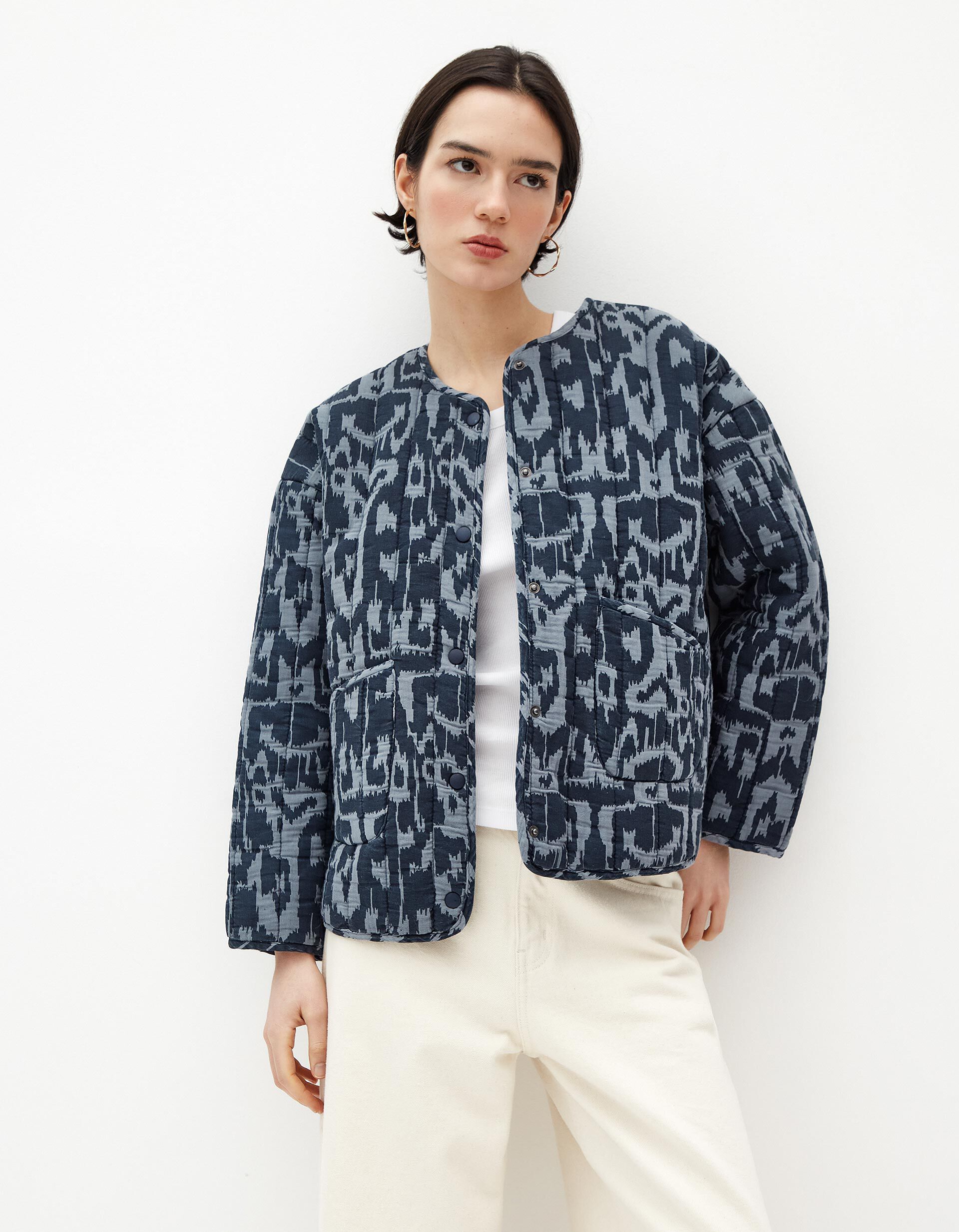 Comprar Online Casaco Acolchoado, Mulher, Azul