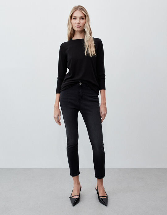 Comprar Online Calças de Ganga 'Skinny', Mulher, Preto