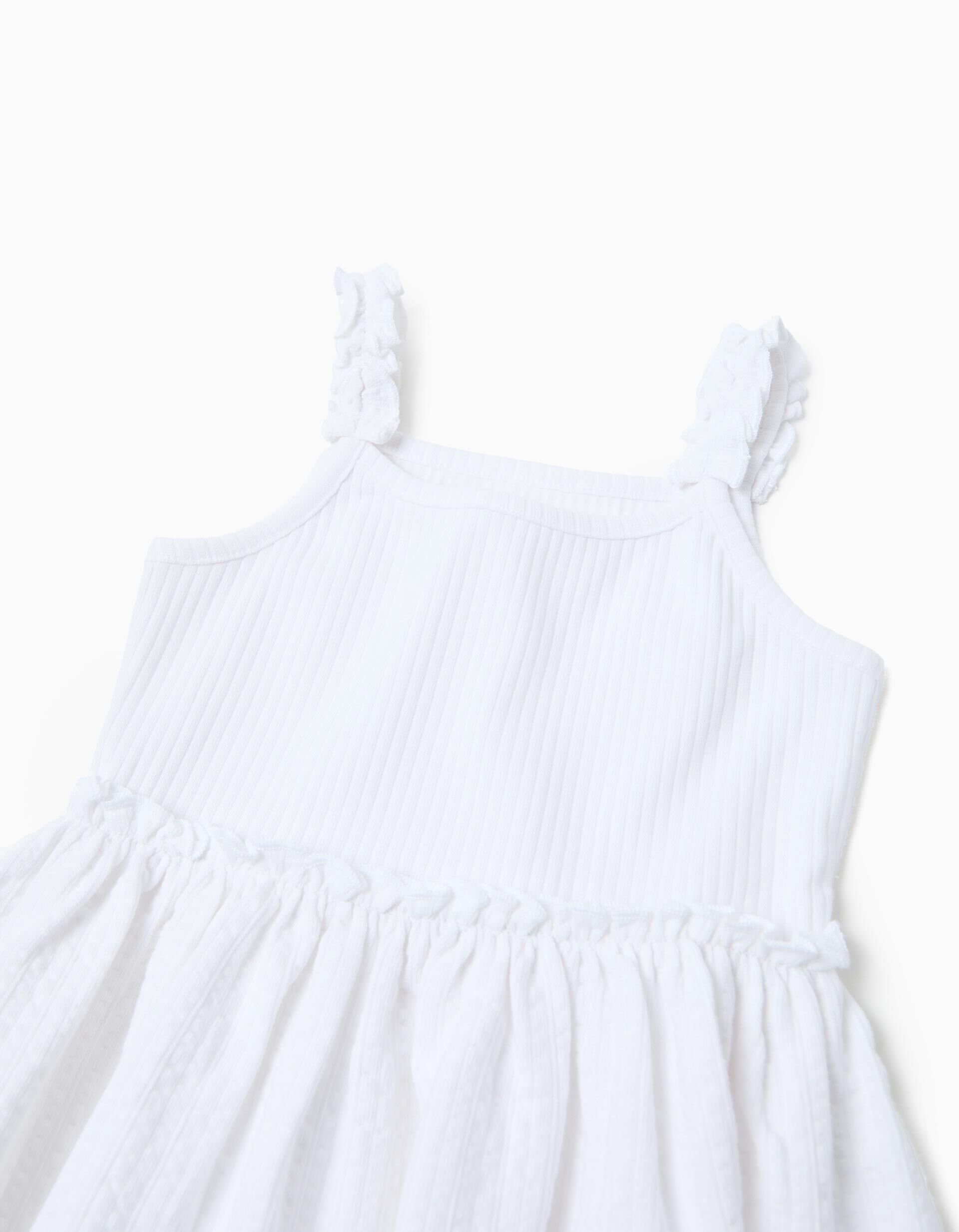 Vestido, Menina, Branco 