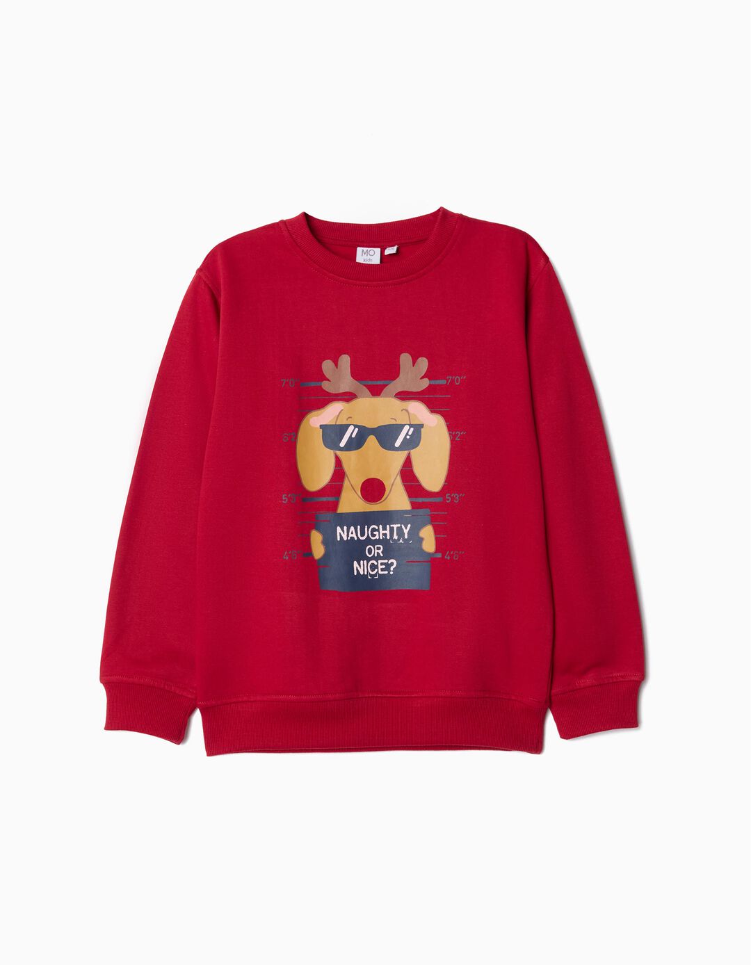 Sweatshirt de Felpa Natal, Menino, Vermelho