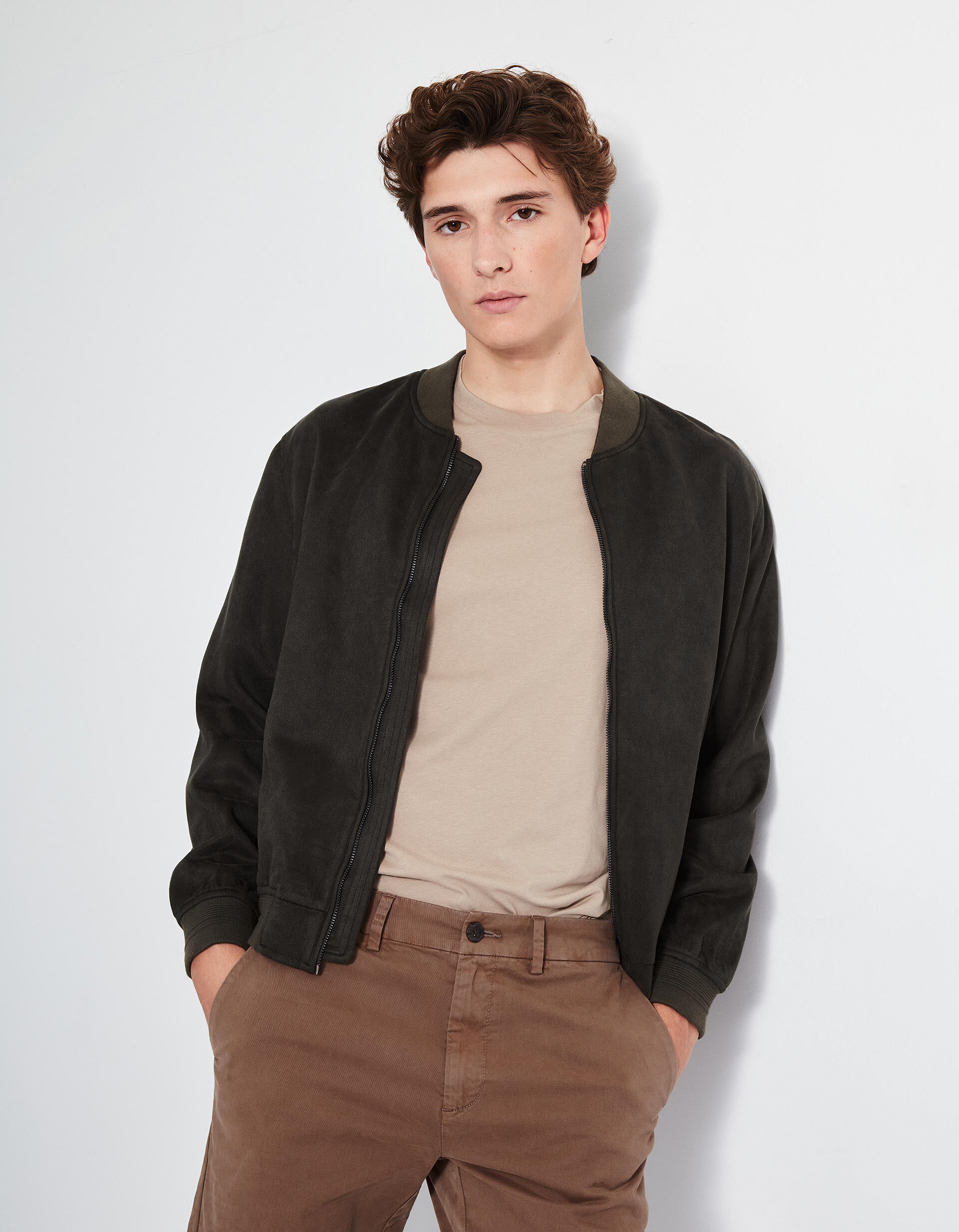 Comprar Online Casaco Bomber, Homem, Cinzento Escuro 