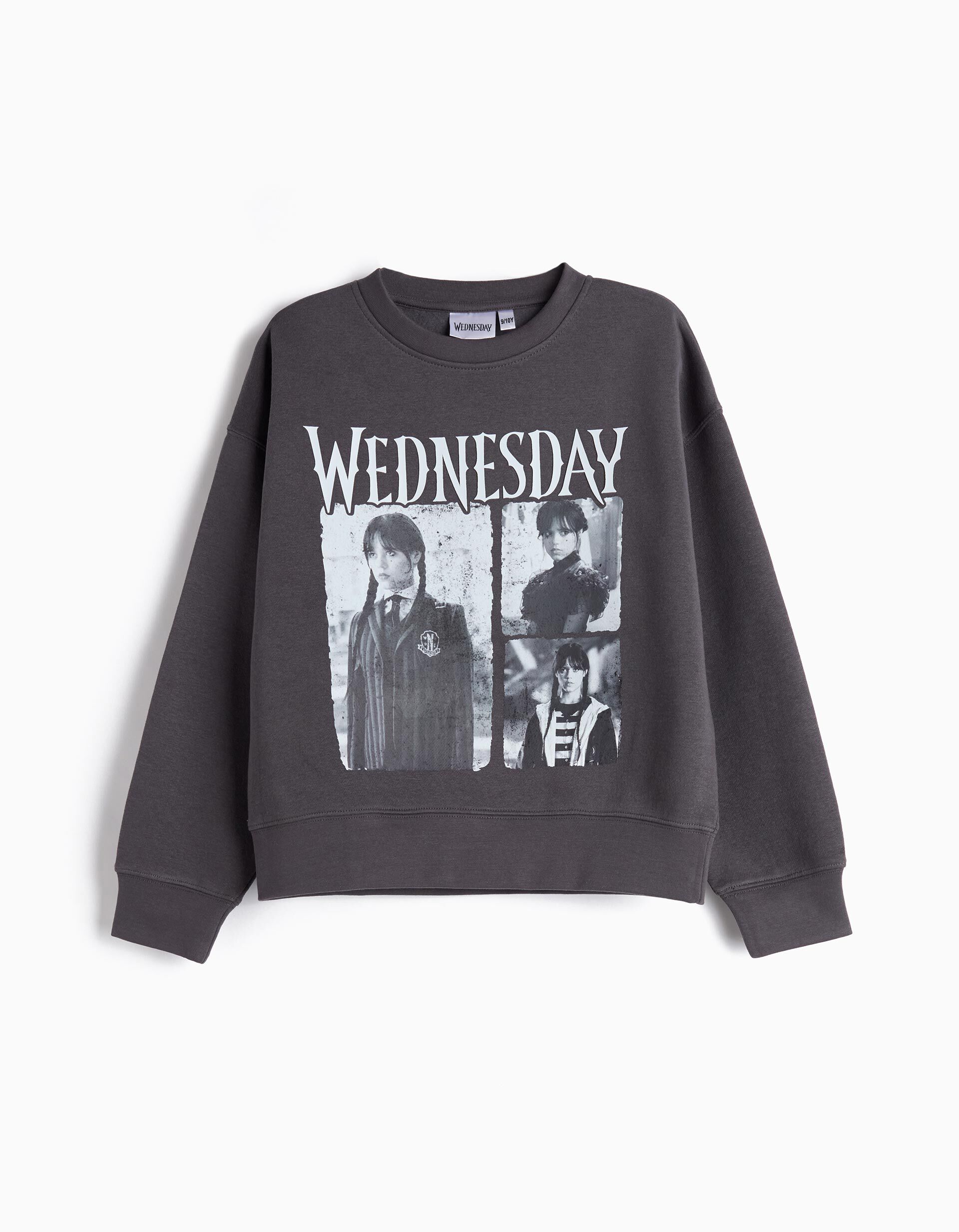 Sweatshirt 'Wednesday', Menina, Preto